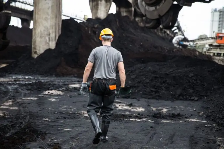 Licensed worker on an industrial construction site - the setting for traveling electrician jobs across the country